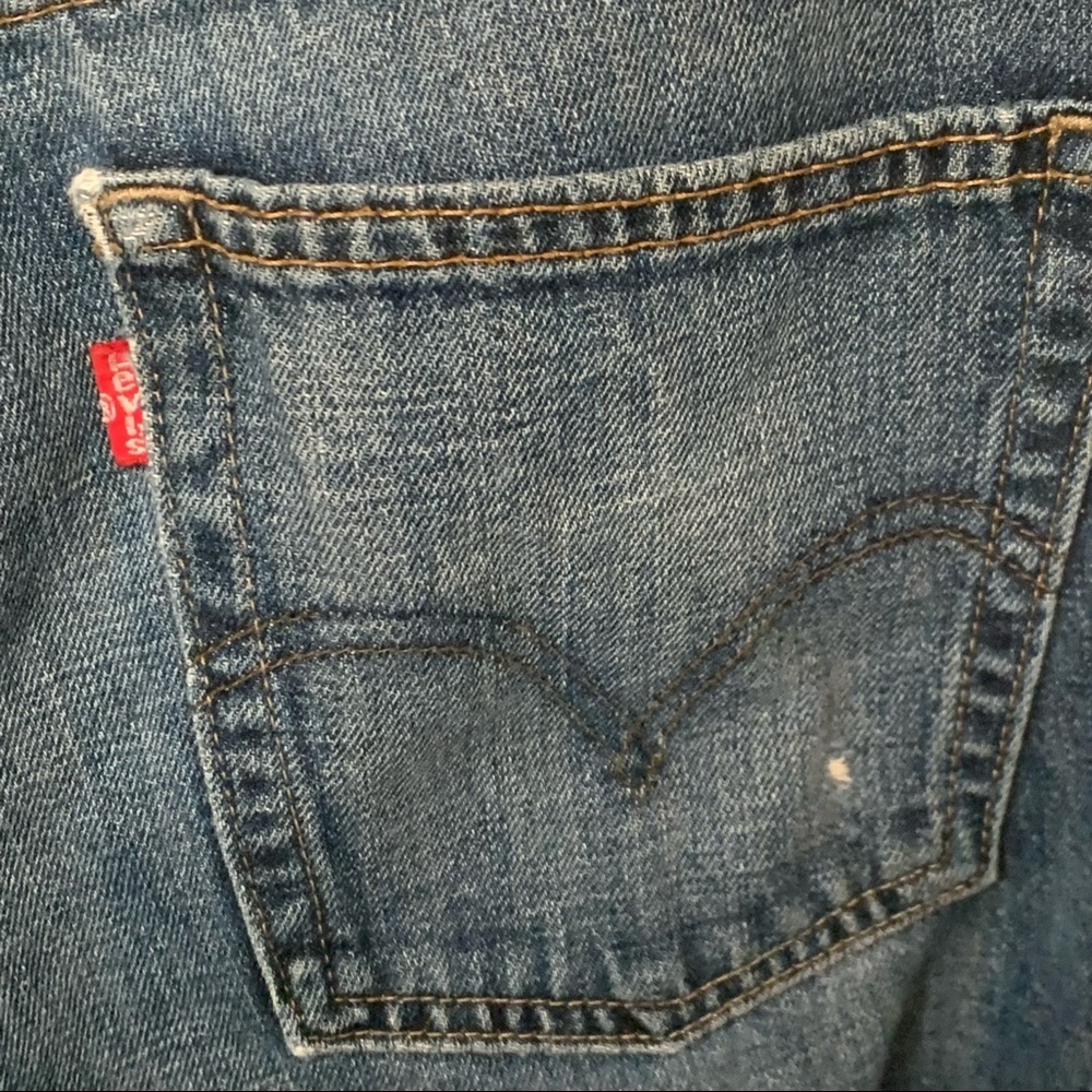 LEVI’S 514 Slim Straight Cropped Capri Jeans 100% Cotton Denim - Picture 9 of 11